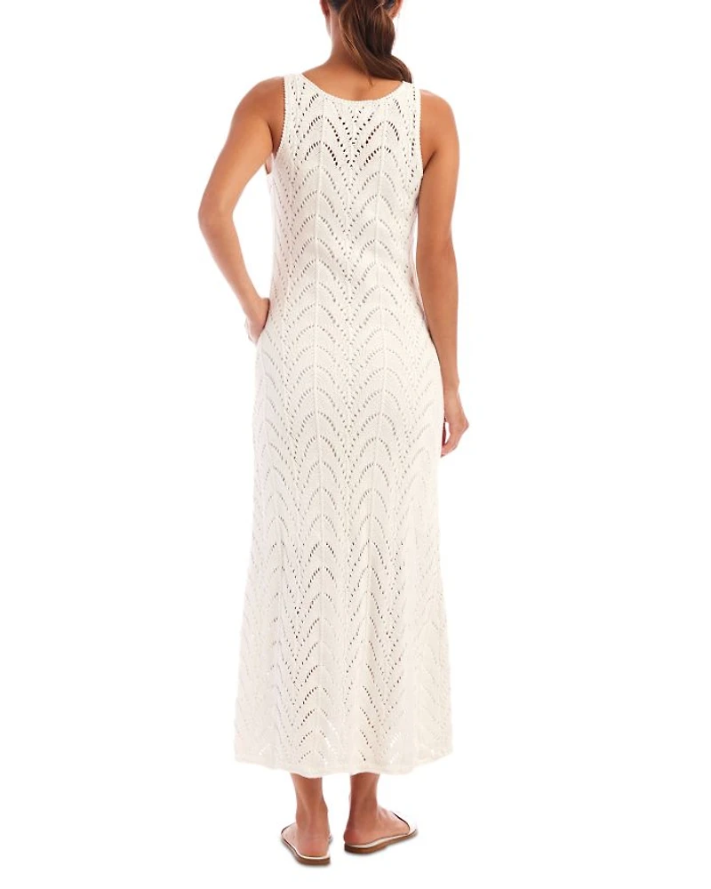Flowy Crochet Midi Dress