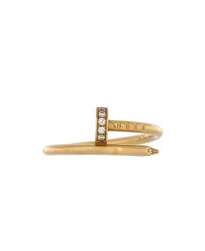 Pre-Owned Cartier Small Juste un Clou Ring 18K Gold and Diamonds