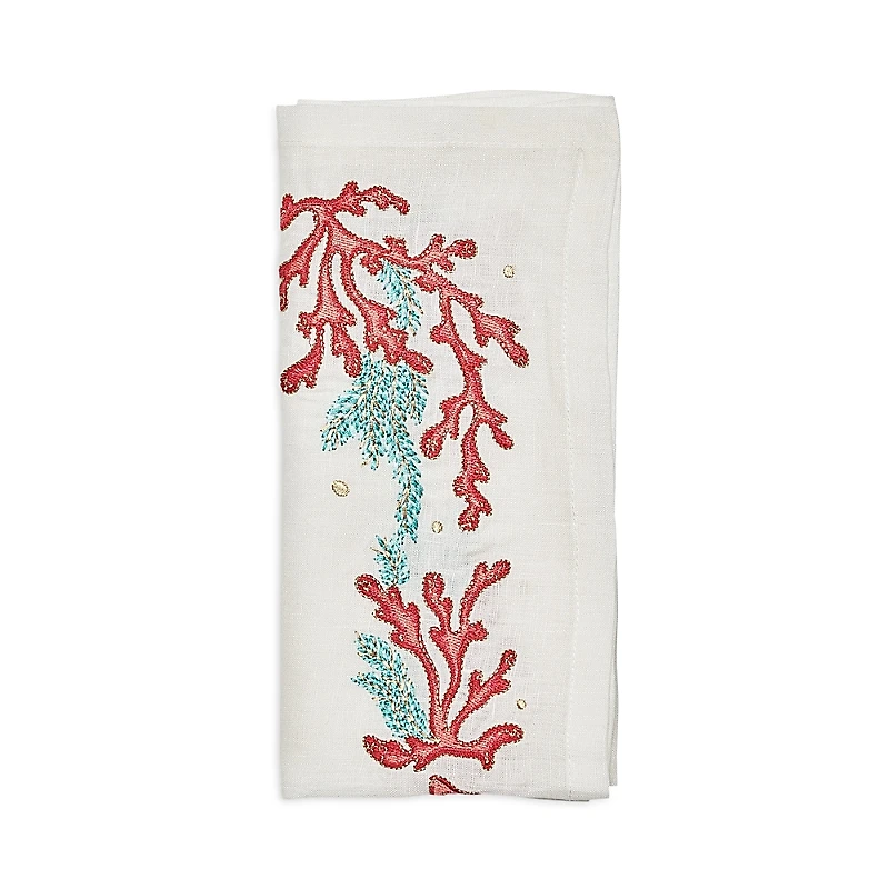 Kim Seybert Coral Spray Napkin