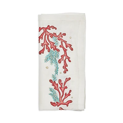 Kim Seybert Coral Spray Napkin