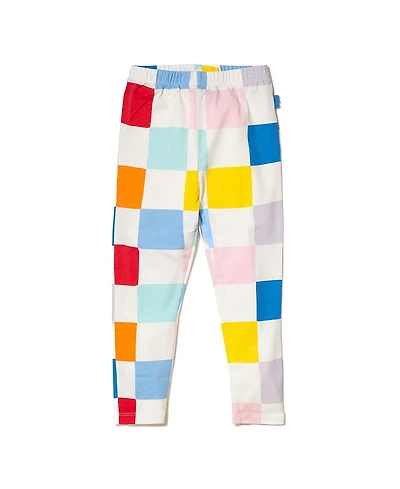 Mon Coeur Unisex Recycled Cotton Checkered Leggings - Baby