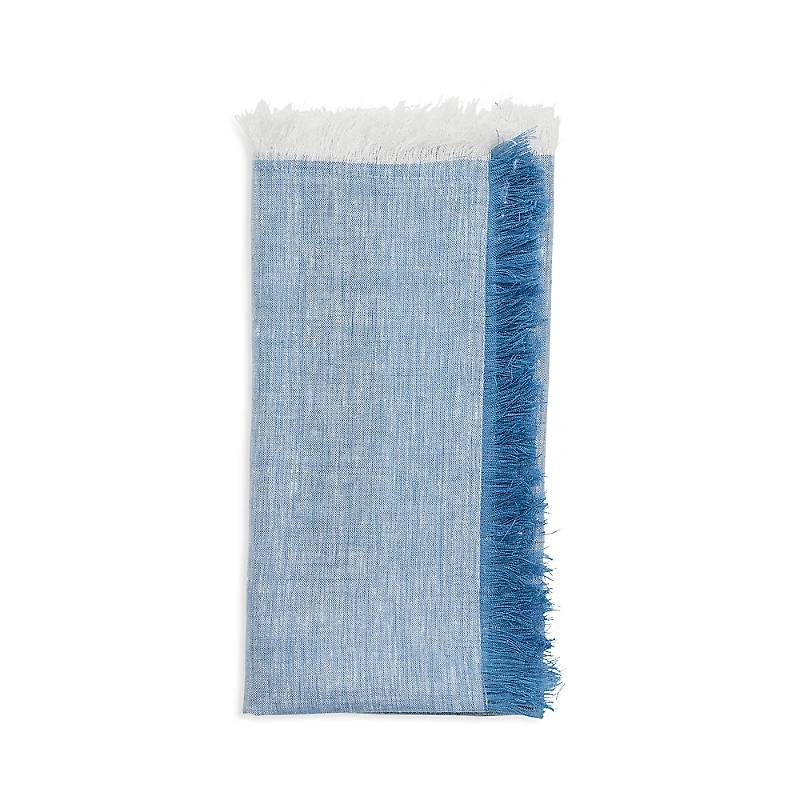 Kim Seybert Chambray Fringe Napkin