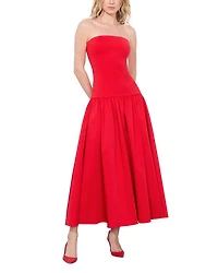 Oriana Strapless Drop Waist Dress