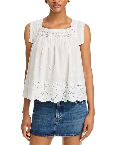 Claudia Eyelet Top
