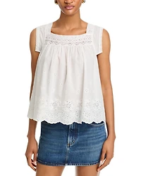 Claudia Eyelet Top