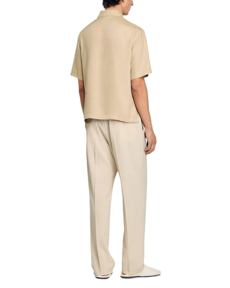 Zip-Neck Polo Shirt