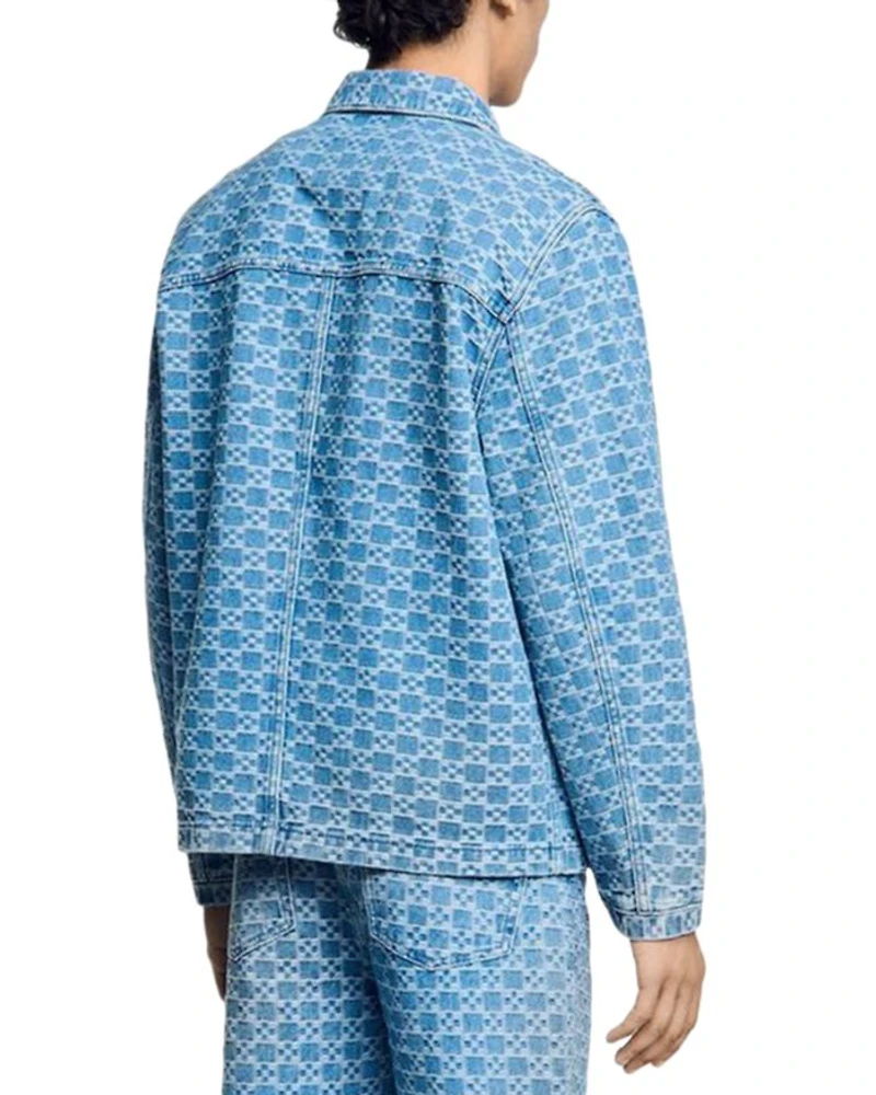 Square Cross Denim Jacket