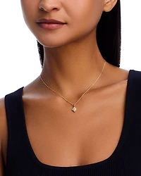 Diamond Pendant Necklace in 14K Yellow Gold, 0.25 tcw