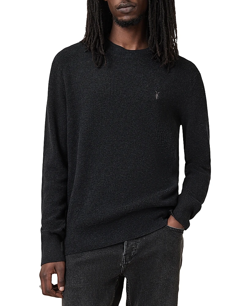 Allsaints Waffle Crewneck Sweater