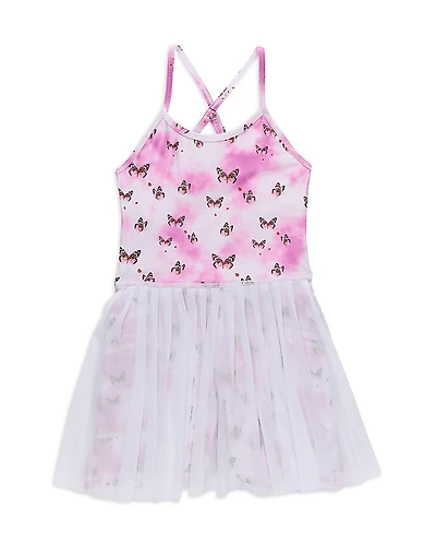 Terez Girls' Butterfly Print Tennis Dress - Little Kid, Big Kid