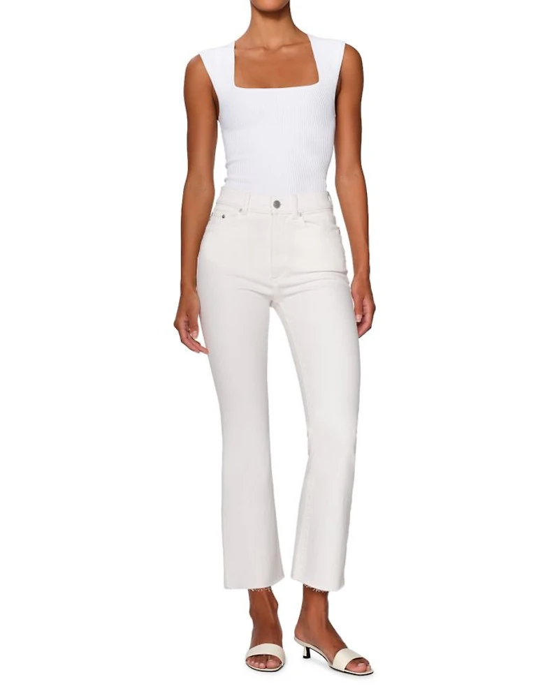 Bridget Bootcut High Rise Instasculpt™ Crop Jeans White