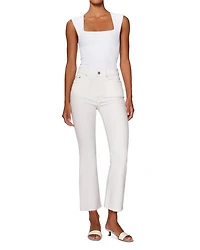 Bridget Bootcut High Rise Instasculpt™ Crop Jeans White