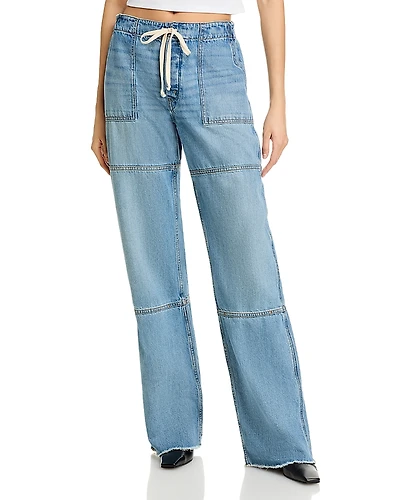 Re/Done Drawstring Beach Pants