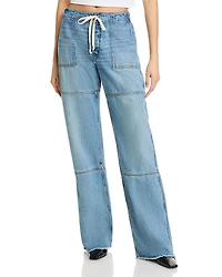 Re/Done Drawstring Beach Pants