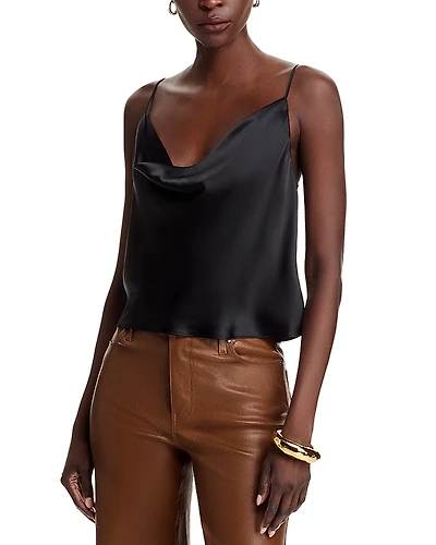 L'Agence Calista Silk Cowl Neck Camisole