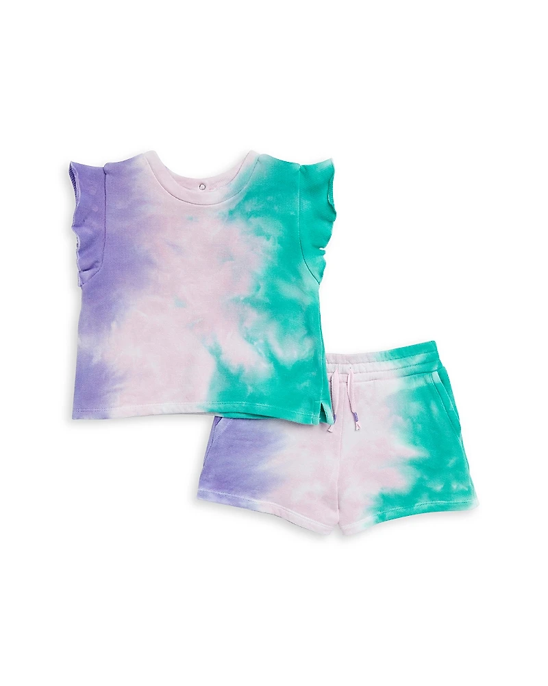 Splendid Girls' Snowcone Tie Dye Top & Shorts Set - Little Kid, Big Kid