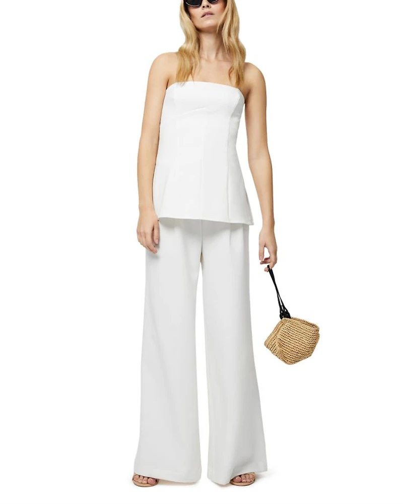 Azra Twill Pleated Pants