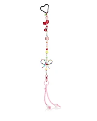 Aqua Bow Beaded Bag Charm - Exclusive