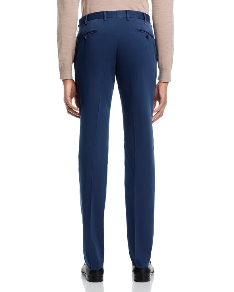 Garment-Dyed Silkochino Slim Fit Pants