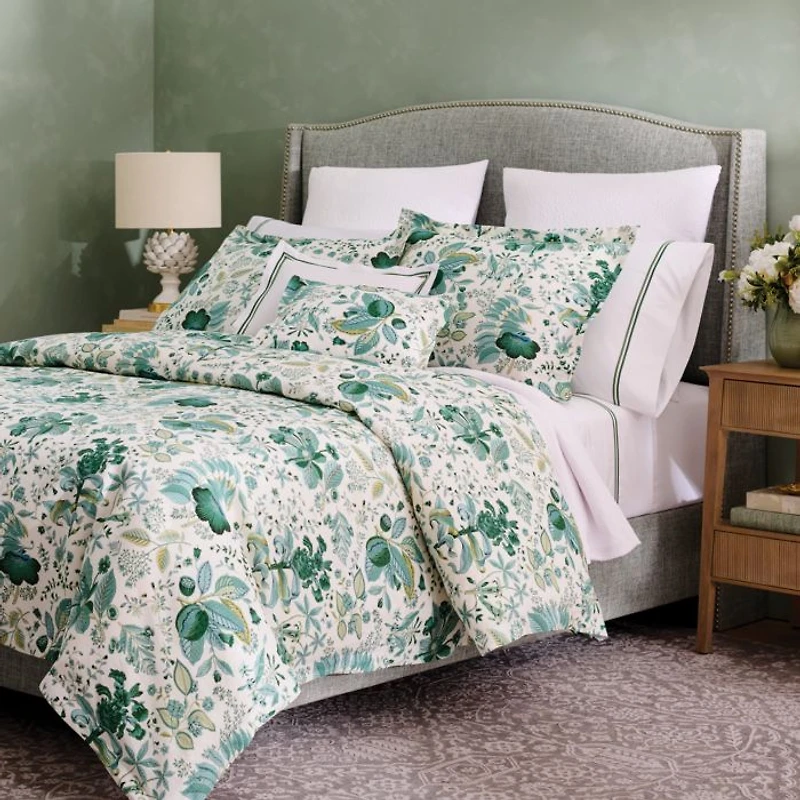 Pomegranate Linen Euro Sham - Exclusive