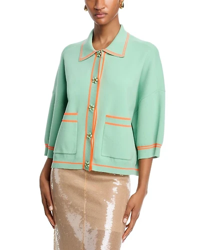 Ilaria Collared Cardigan Sweater