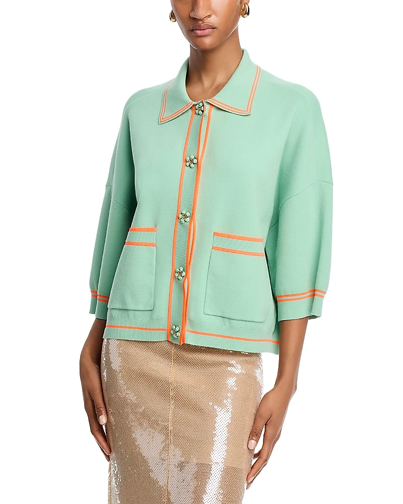 Essentiel Antwerp Ilaria Collared Cardigan Sweater