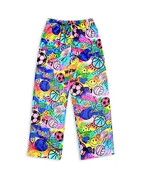 Iscream Girls' Corey Paige Fun Sports Plush Pants - Little Kid, Big Kid