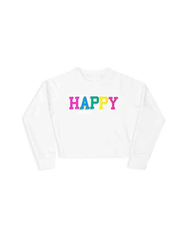 Iscream Girls' Happy Graphic Sweatshirt - Big Kid