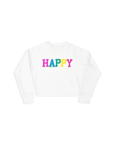 Iscream Girls' Happy Graphic Sweatshirt - Big Kid