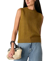 Whistles Pointelle Knit Tank
