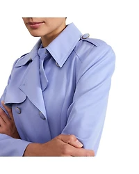 Cheryl Fitted Trench Button Up Jacket