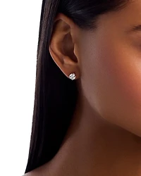 Diamond Certified Solitaire Studs 14K White Gold, 1.0 tcw, 1.50 and 2.0 tcw