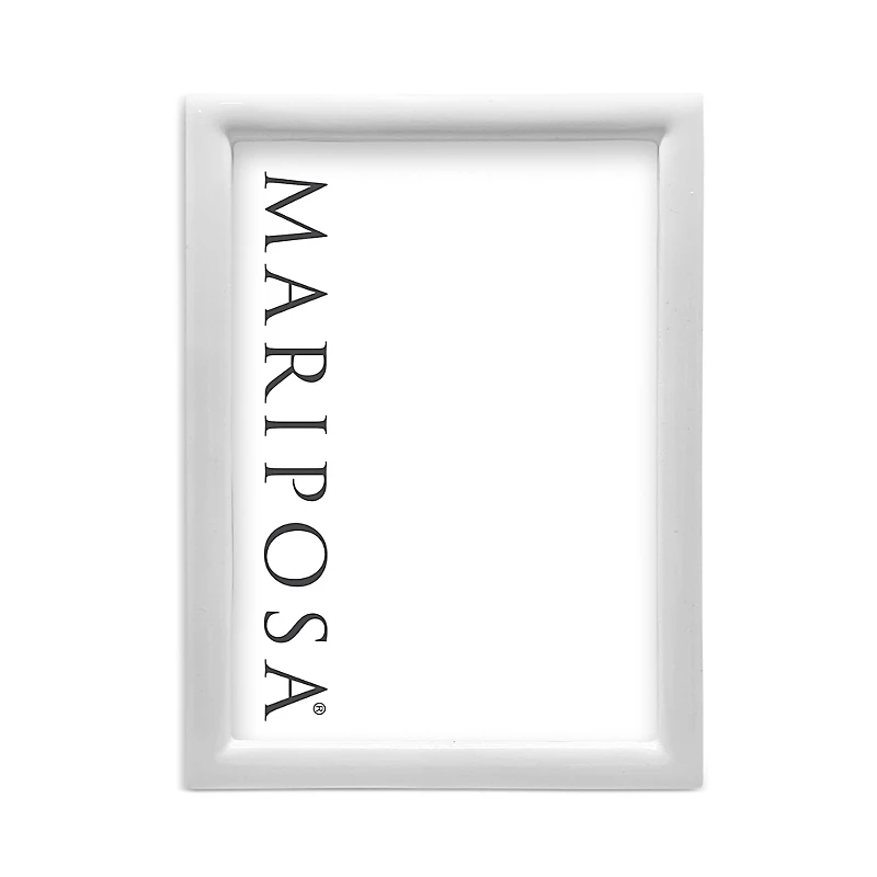 Mariposa Main Line White Frame, 5 x 7
