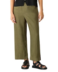 Petite Linen Pocket Trousers