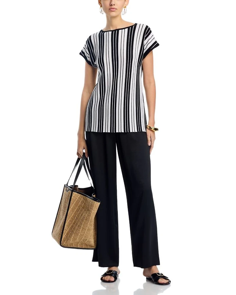 Cap Sleeve Stripped Tunic