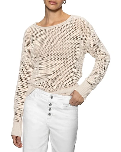 Cotton Open Knit Sweater