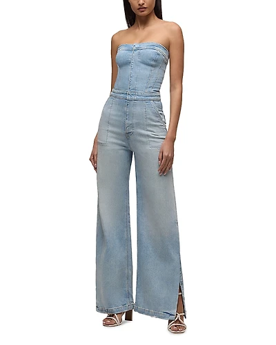 Hudson Strapless Wide Leg Jumpsuit