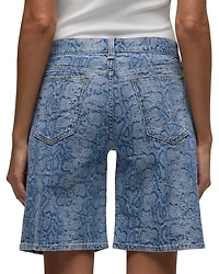 Printed London Low Rise Long Shorts