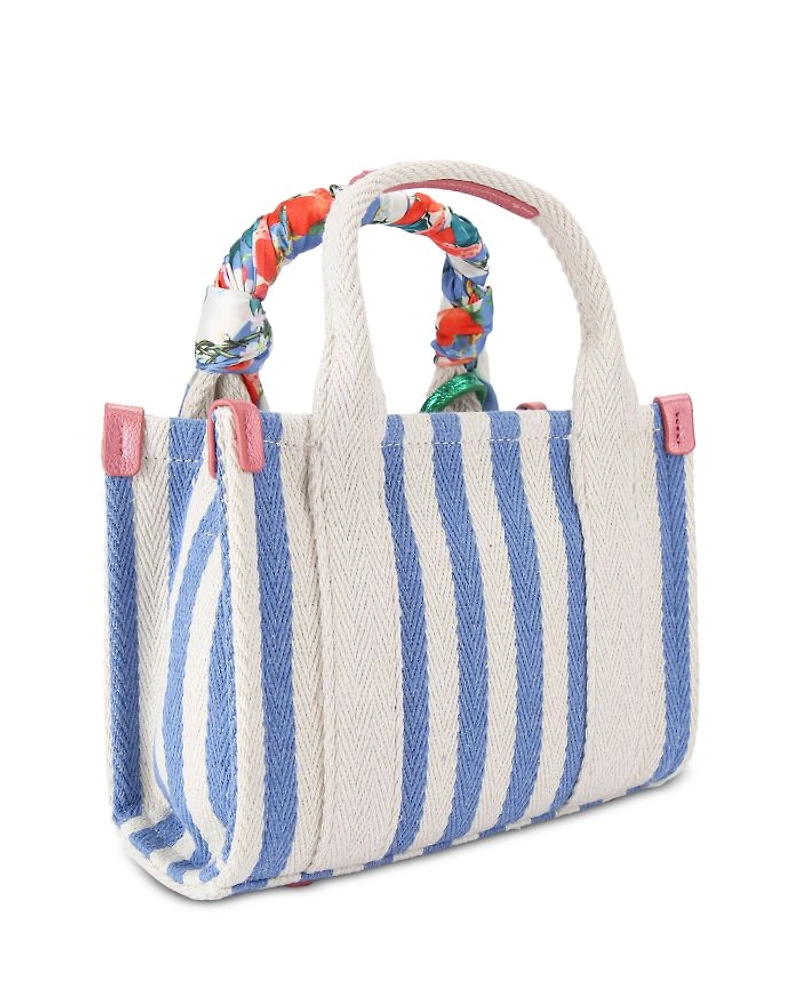 Extra Small Southbank Striped Canvas Tote