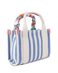 Extra Small Southbank Striped Canvas Tote