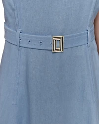 High/Low Belted Dress