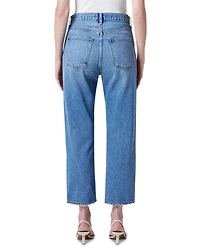 90's Crop Mid Rise Straight Jeans Shrine