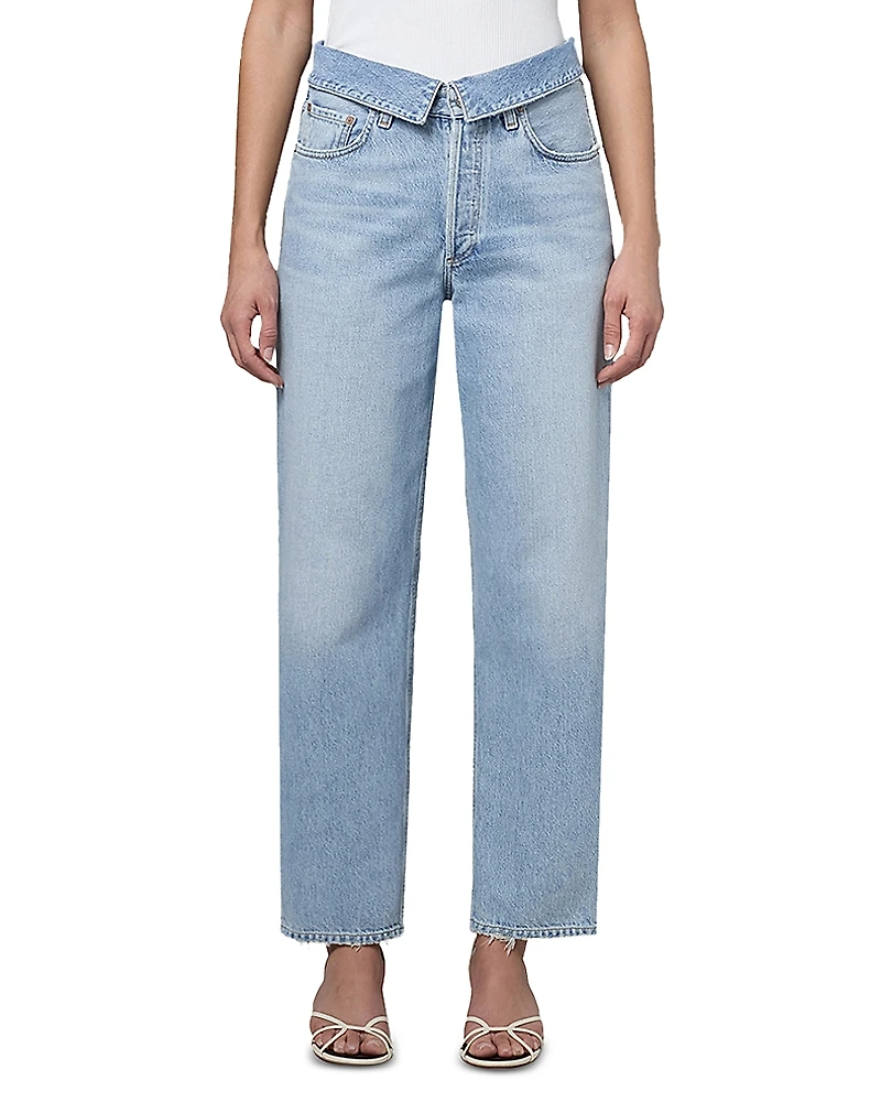 Agolde Echo Tapered Foldover Jeans