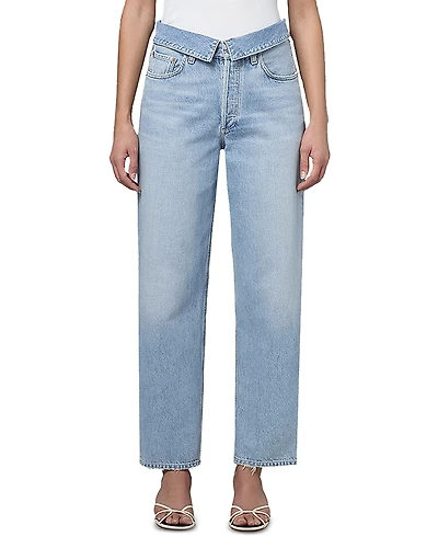 Agolde Echo Tapered Foldover Jeans