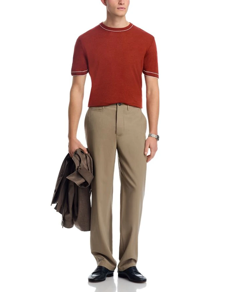 Linen Blend Crewneck Sweater