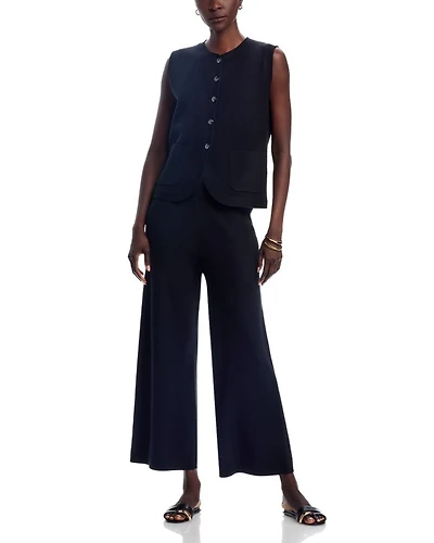 Sweater Vest & Wide Leg Pants Set