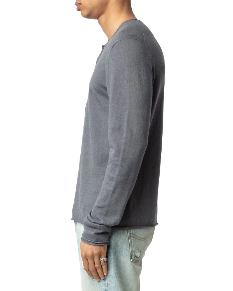 Signature Regular Fit Linen Henley