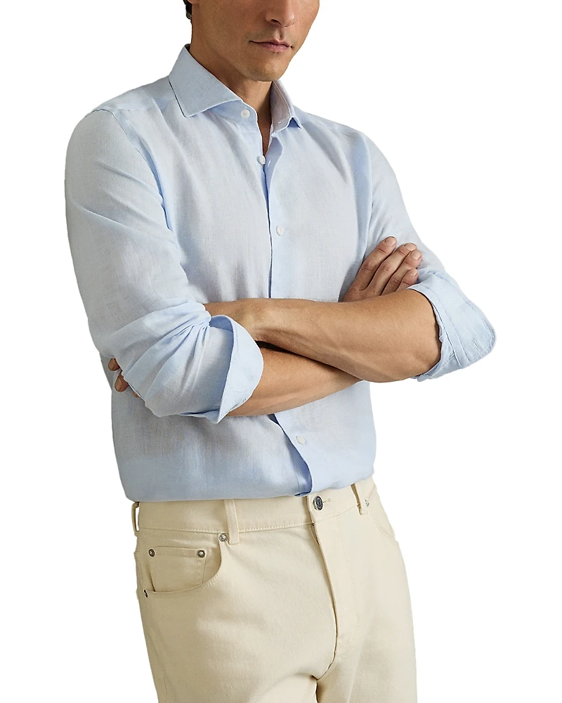 Reiss Ruban Slim Fit Button Front Shirt