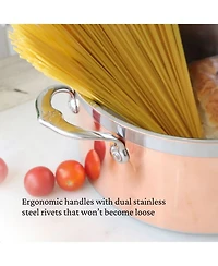 CopperBond® 3-Quart Induction Copper Soup Pot with Lid