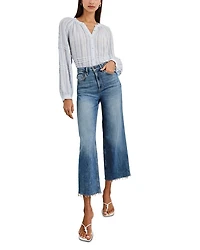 Frances Relaxed Fit Linen Peasant Top